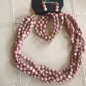 Necklace, earrings and bracelet don’t forget Valentines Day!